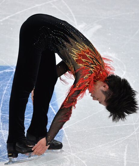 2014 Olympics. Figure skating. Teams. Men. Free skating