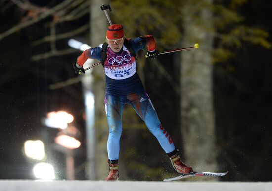 2014 Winter Olympics. Biathlon. Women. Sprint race