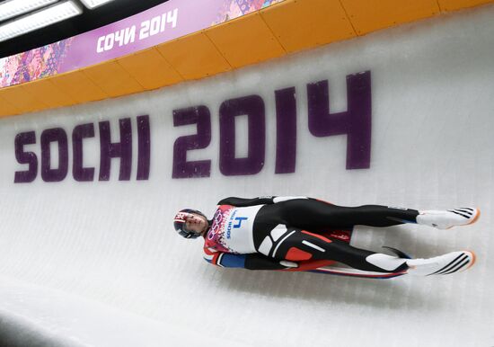 2014 Winter Olympics. Luge. Men. Day Two