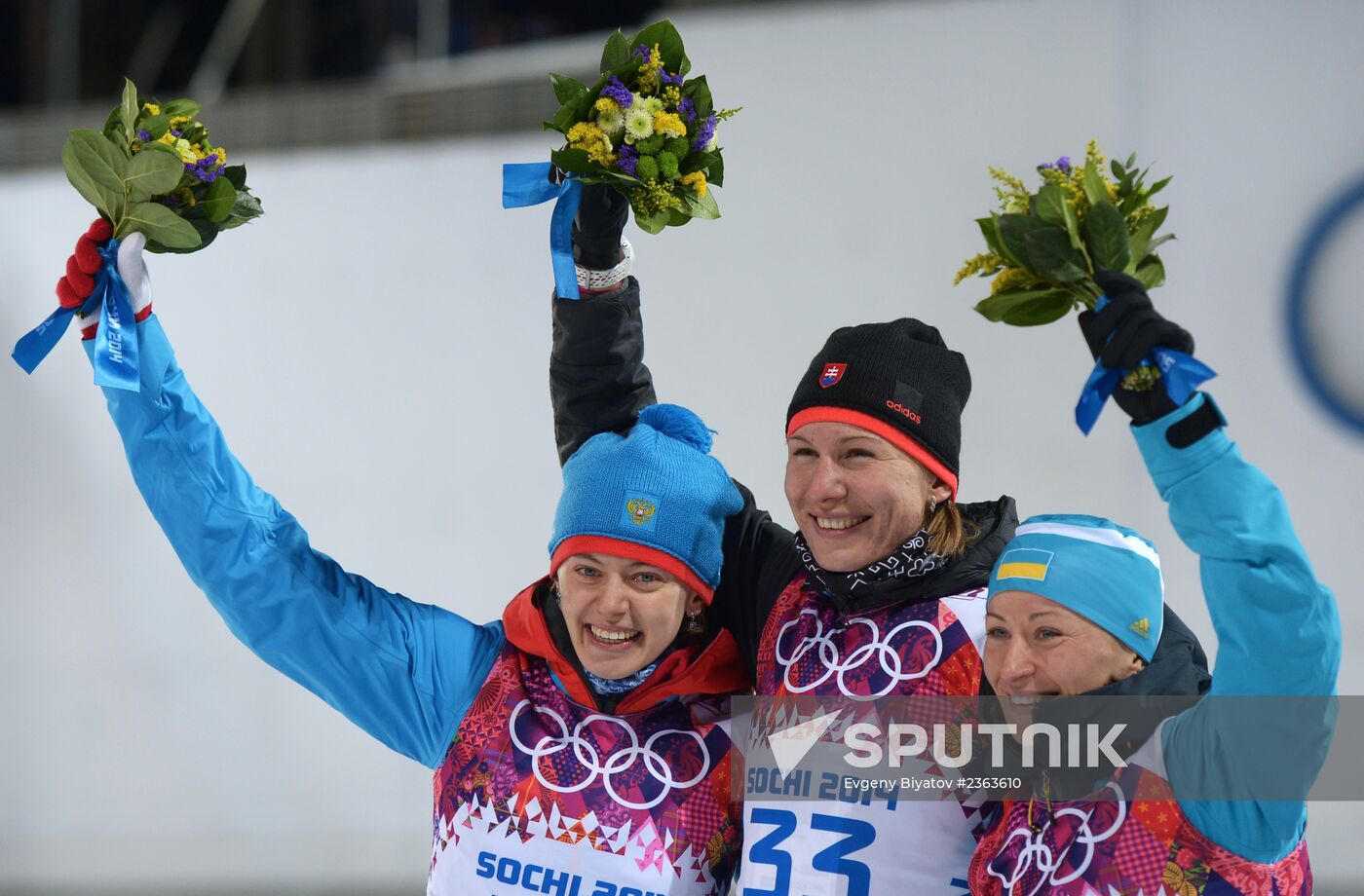 2014 Winter Olympics. Biatlon. Women. Sprint