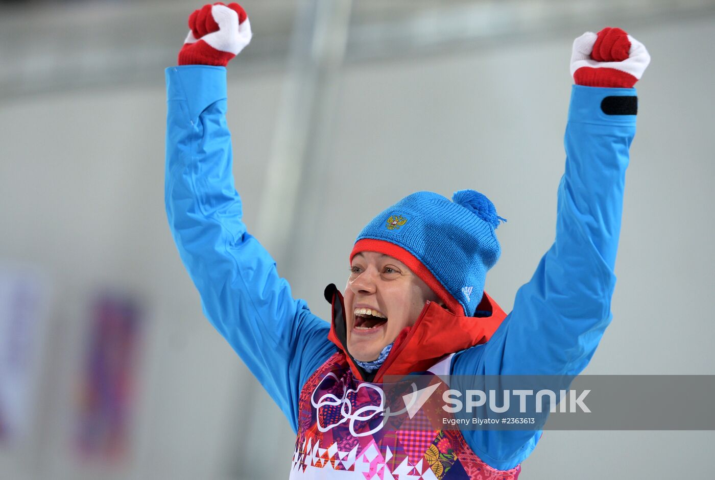 2014 Winter Olympics. Biathlon. Women. Sprint race