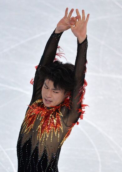 2014 Olympics. Figure skating. Teams. Men. Free skating