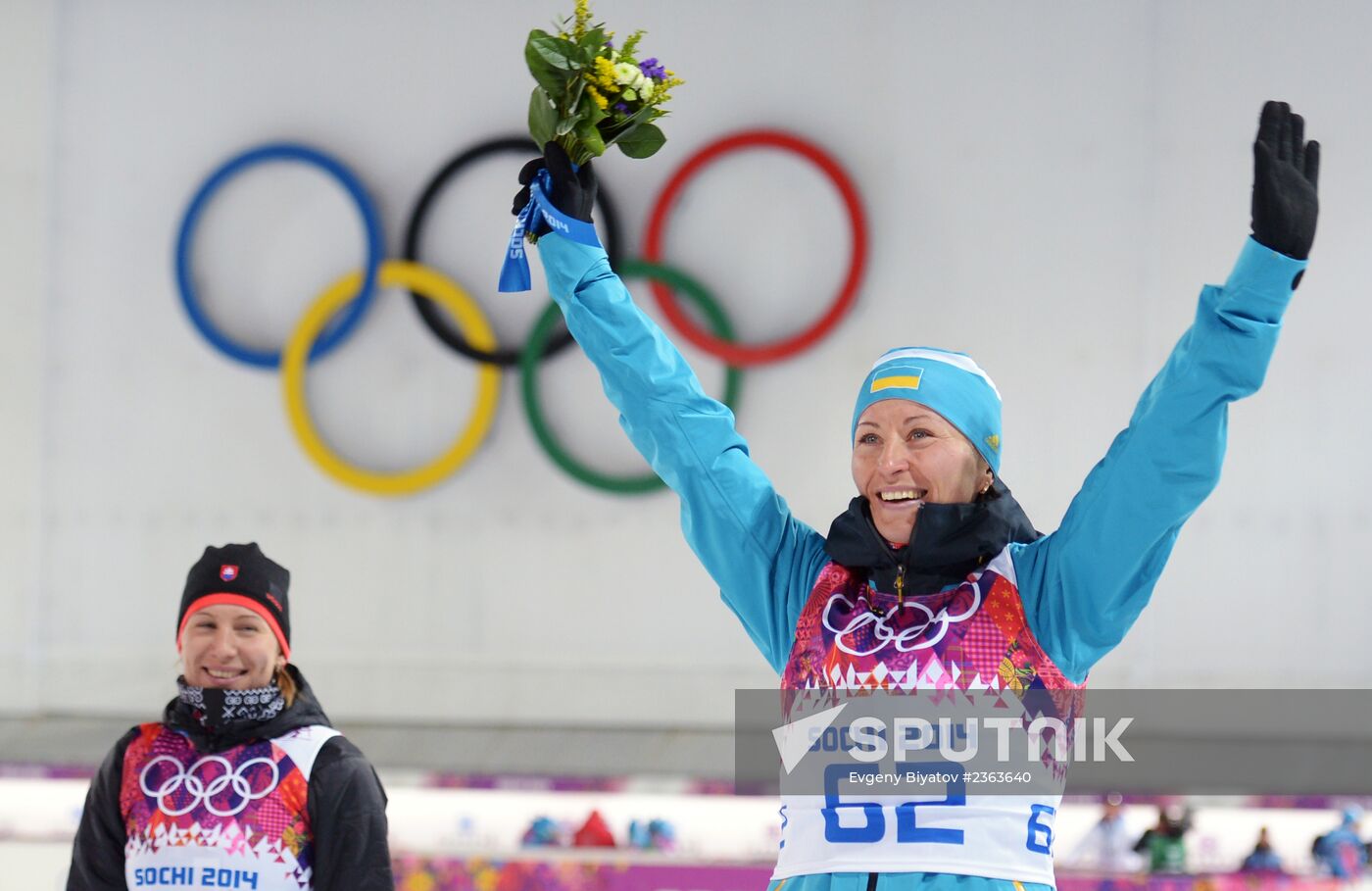 2014 Winter Olympics. Biathlon. Women. Sprint race