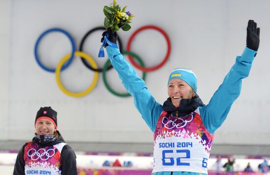 2014 Winter Olympics. Biathlon. Women. Sprint race