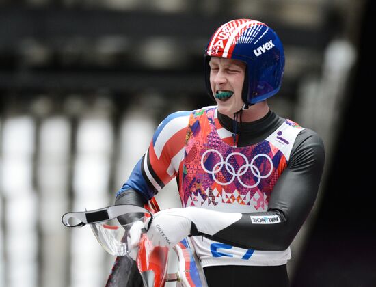 2014 Winter Olympics. Luge. Men. Day Two