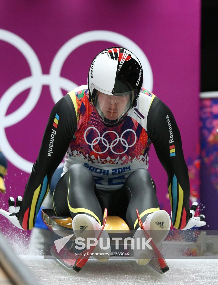 2014 Winter Olympics. Luge. Men. Day Two