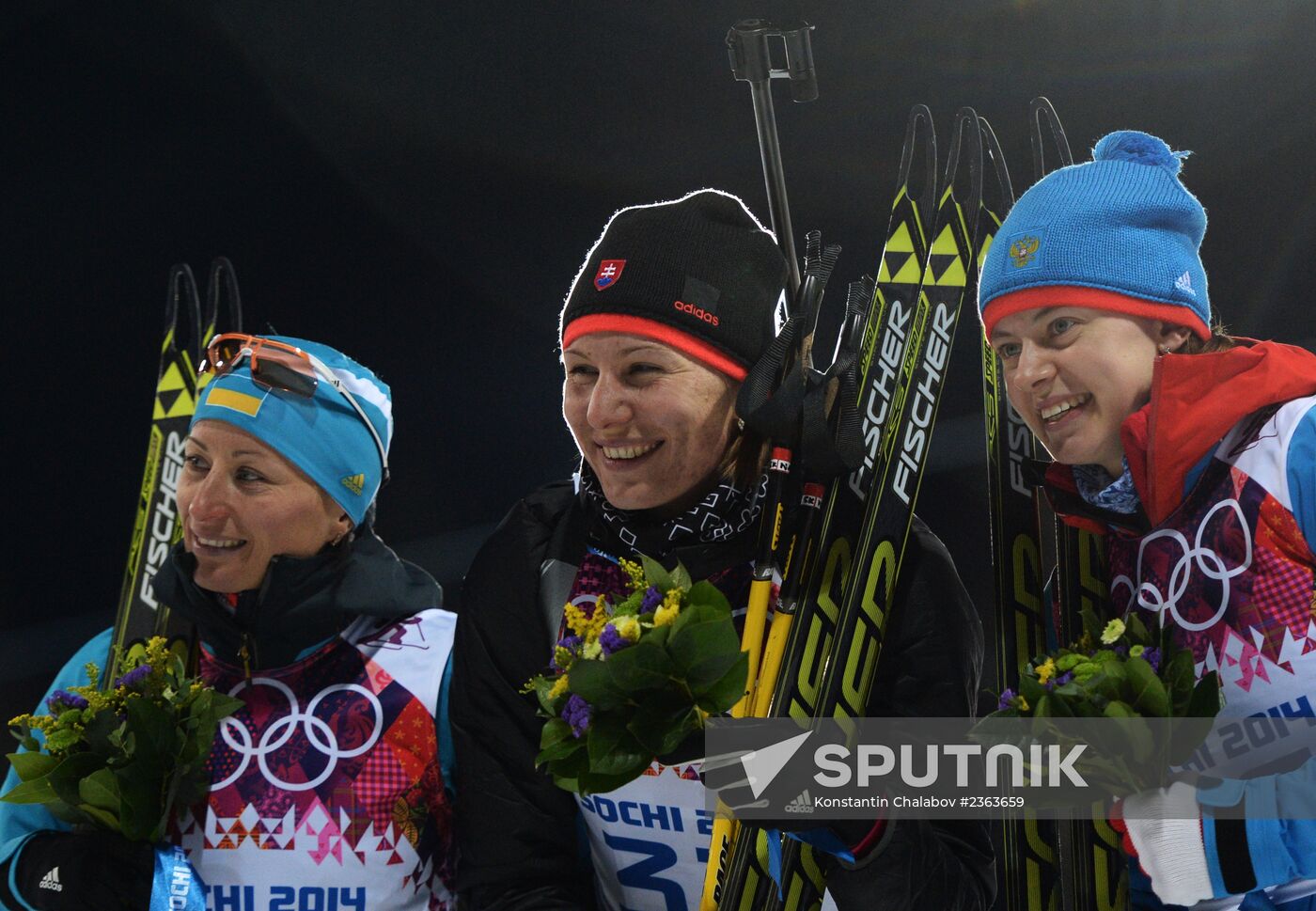 2014 Winter Olympics. Biathlon. Women. Sprint race