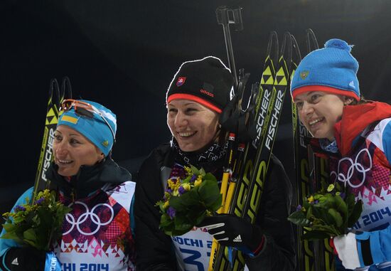 2014 Winter Olympics. Biathlon. Women. Sprint race