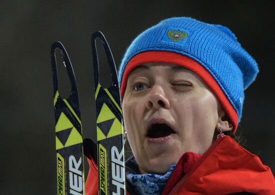2014 Winter Olympics. Biathlon. Women. Sprint race