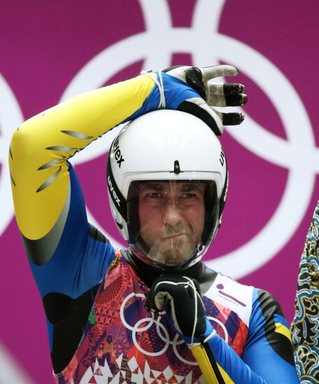 2014 Winter Olympics. Luge. Men. Day Two
