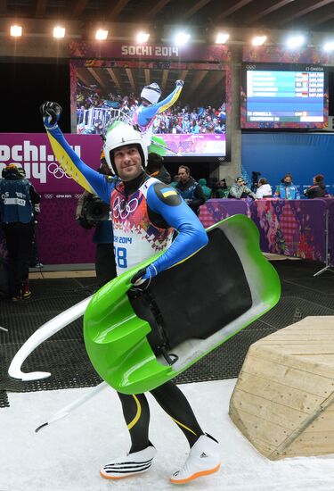 2014 Winter Olympics. Luge. Men. Day Two