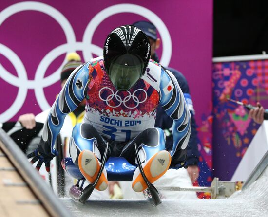 2014 Winter Olympics. Luge. Men. Day Two