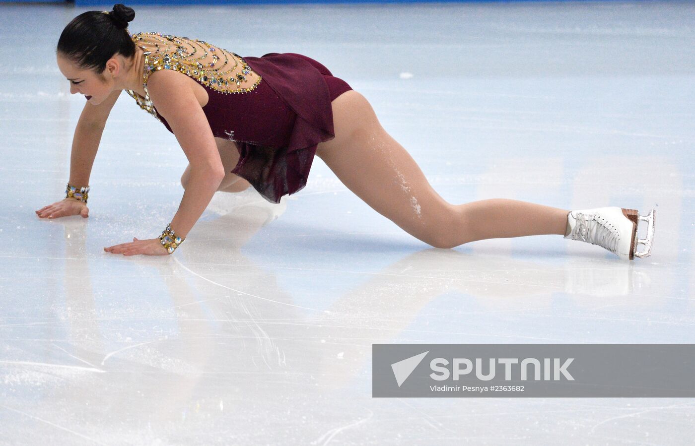 2014 Olympics. Figure skating. Teams. Women. Free skating