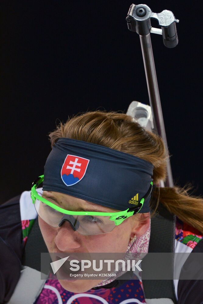 2014 Winter Olympics. Biathlon. Women. Sprint race