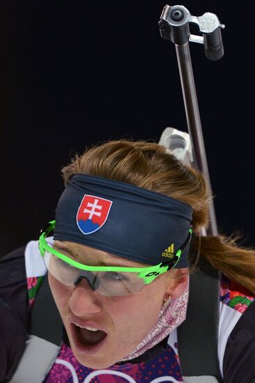 2014 Winter Olympics. Biathlon. Women. Sprint race