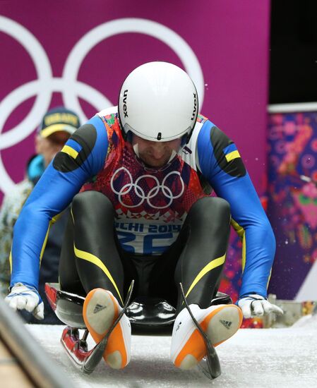 2014 Winter Olympics. Luge. Men. Day Two