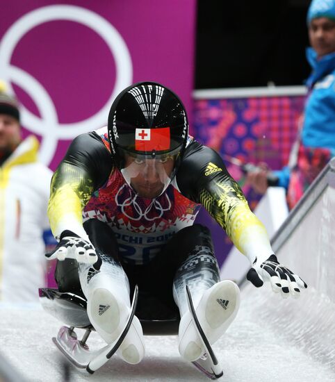2014 Winter Olympics. Luge. Men. Day Two