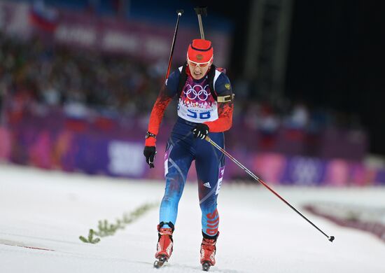 2014 Olympics. Biathlon. Women. Sprint race
