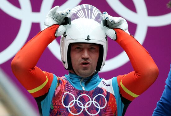 2014 Winter Olympics. Luge. Men. Day Two