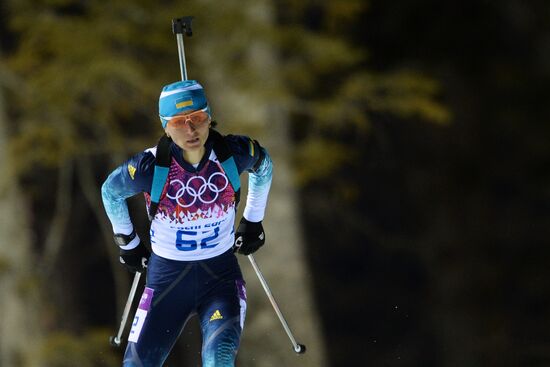 2014 Winter Olympics. Biathlon. Women. Sprint race