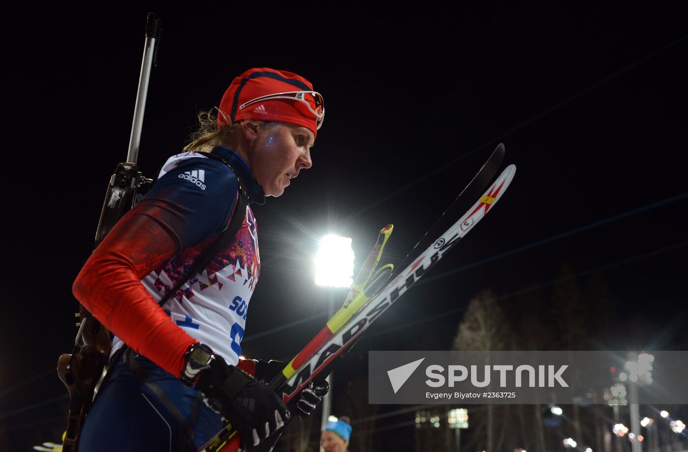 2014 Winter Olympics. Biathlon. Women. Sprint race