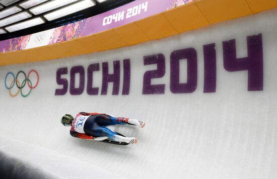 2014 Winter Olympics. Luge. Men. Day Two