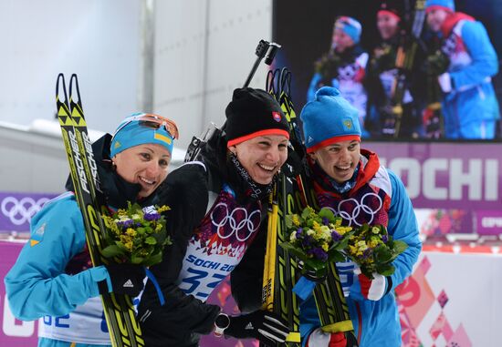 2014 Winter Olympics. Biathlon. Women. Sprint race