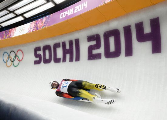 2014 Winter Olympics. Luge. Men. Day Two