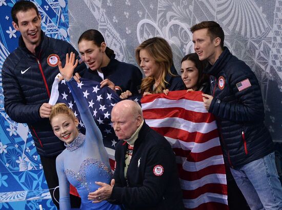 2014 Winter Olympics. Figure skating. Teams. Women. Free skating