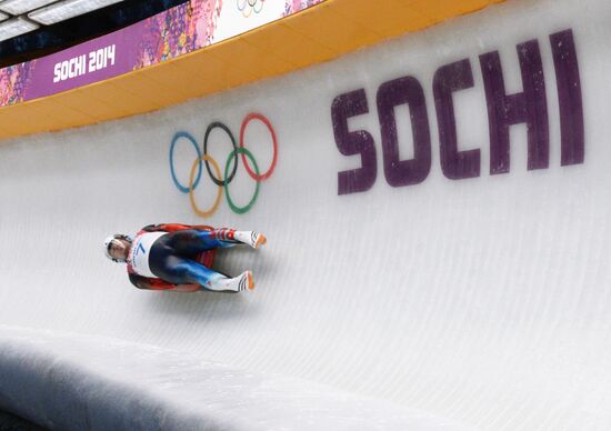 2014 Winter Olympics. Luge. Men. Day Two