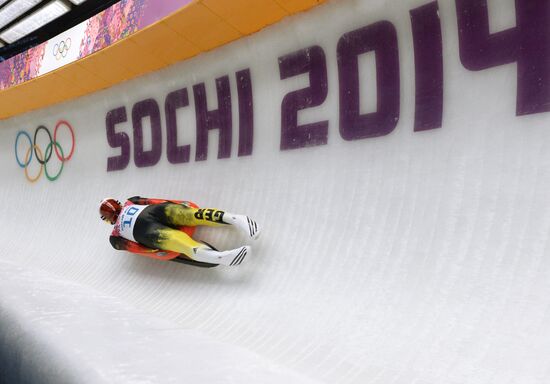 2014 Winter Olympics. Luge. Men. Day Two