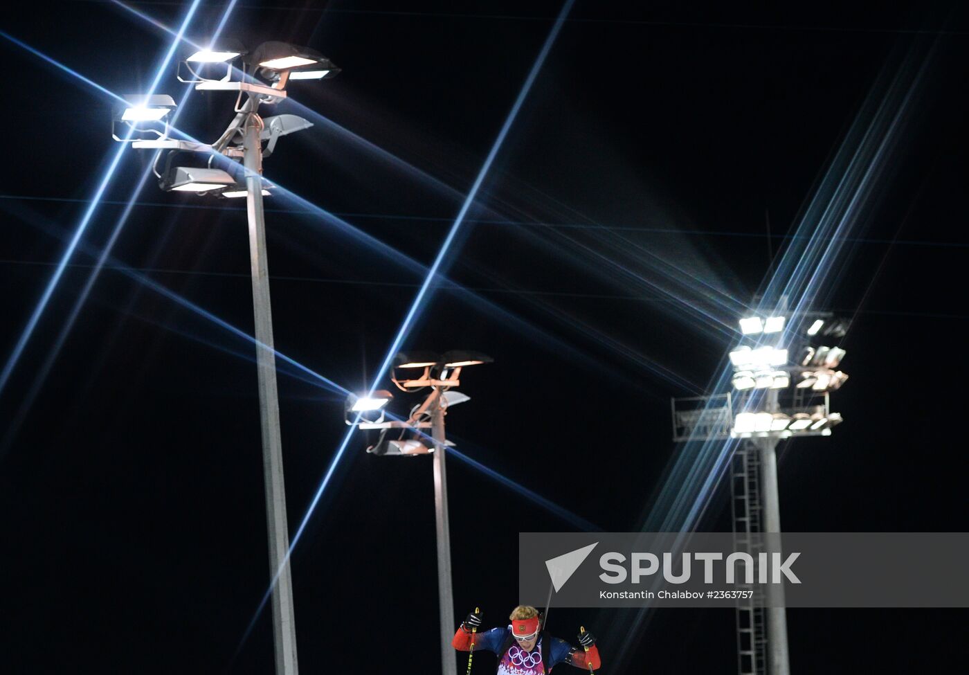 2014 Winter Olympics. Biathlon. Women. Sprint race