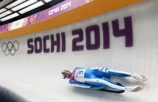 2014 Winter Olympics. Luge. Men. Day Two