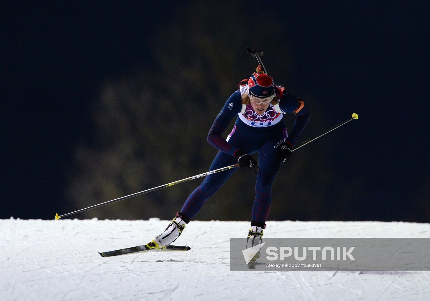 2014 Winter Olympics. Biathlon. Women. Sprint race