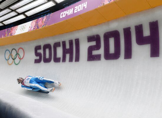 2014 Winter Olympics. Luge. Men. Day Two