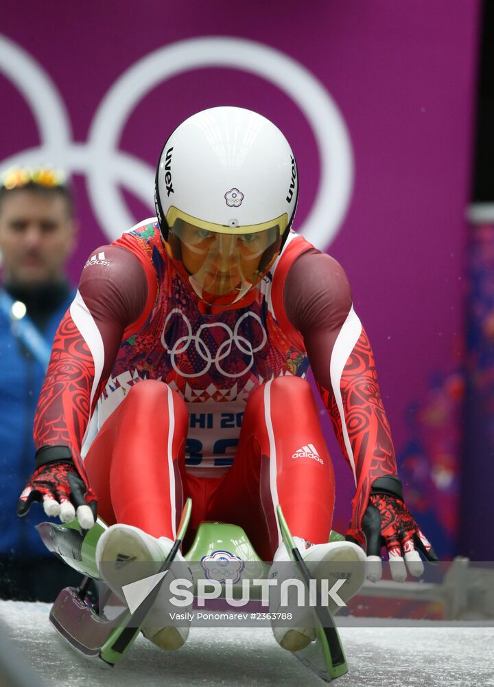 2014 Winter Olympics. Luge. Men. Day Two