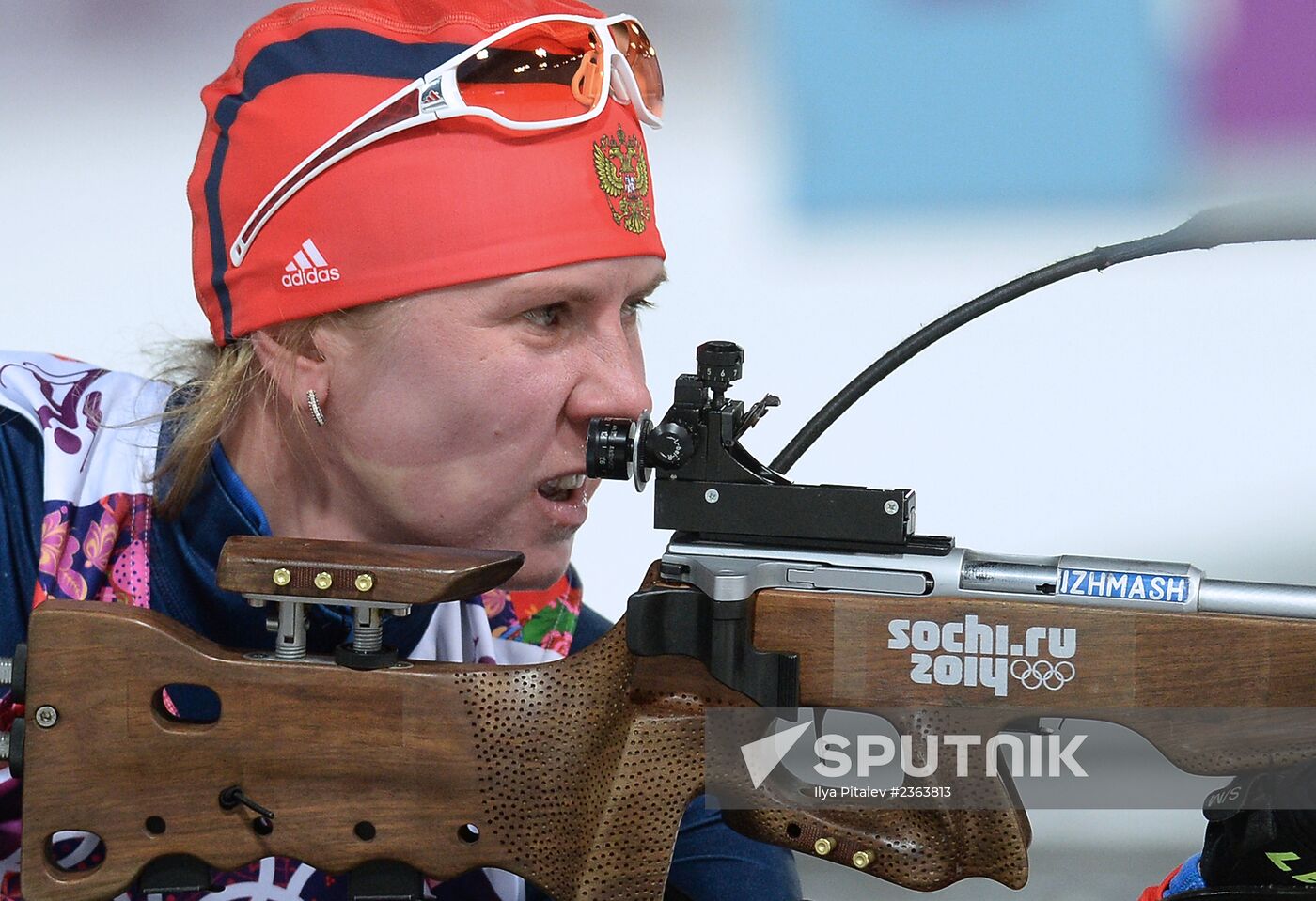 2014 Winter Olympics. Biathlon. Women. Sprint race