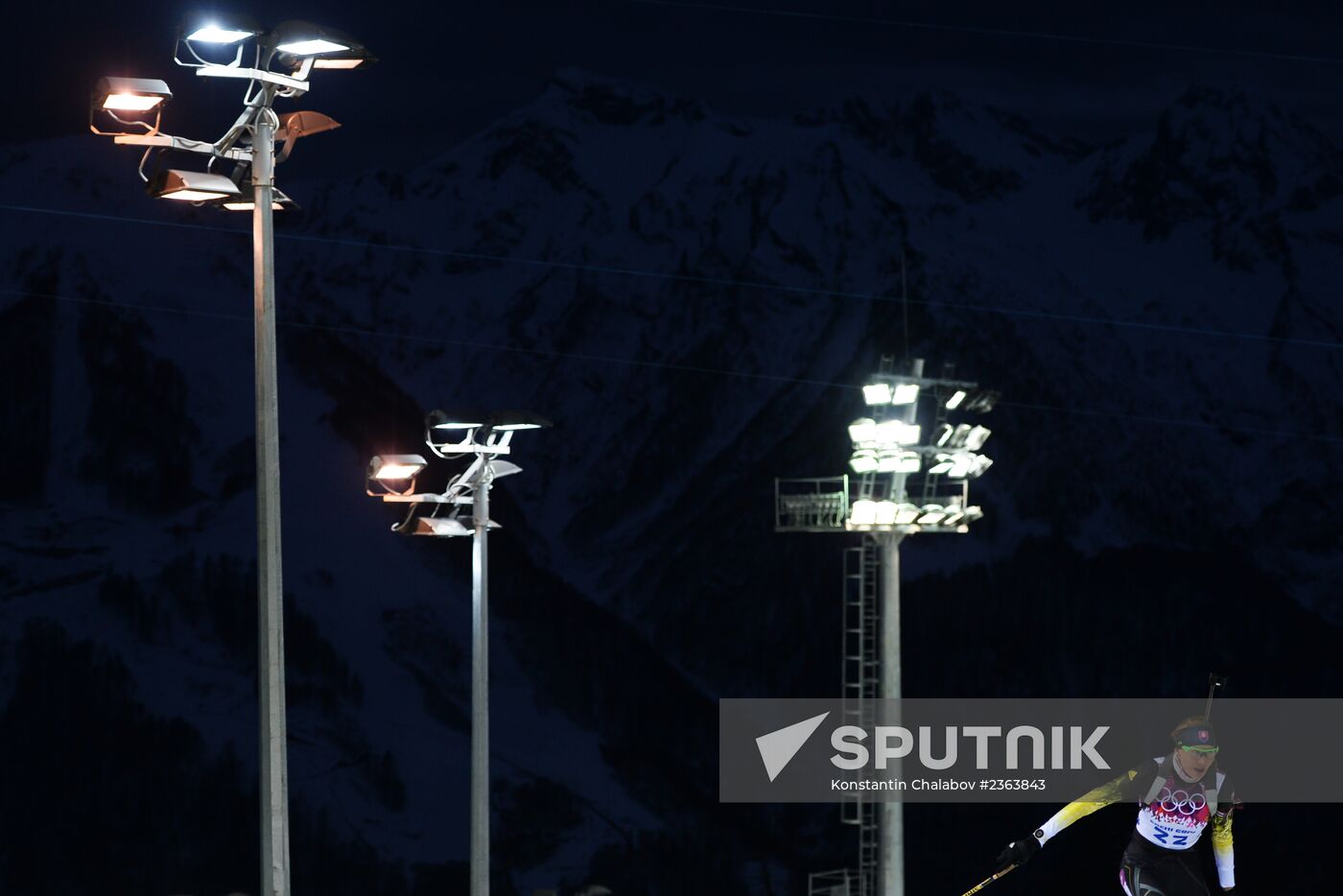 2014 Winter Olympics. Biathlon. Women. Sprint race