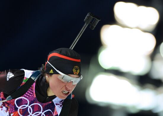 2014 Winter Olympics. Biathlon. Women. Sprint race