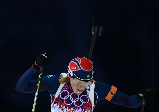 2014 Winter Olympics. Biathlon. Women. Sprint race