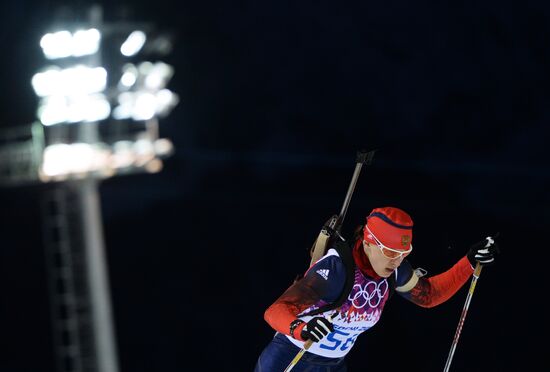 2014 Winter Olympics. Biathlon. Women. Sprint race