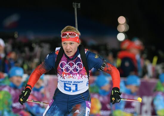 2014 Winter Olympics. Biathlon. Women. Sprint race