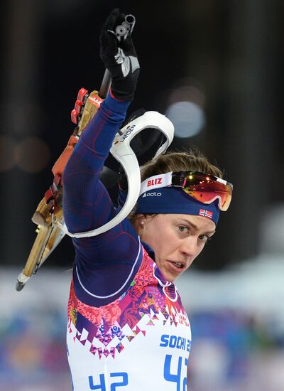 2014 Winter Olympics. Biathlon. Women. Sprint race