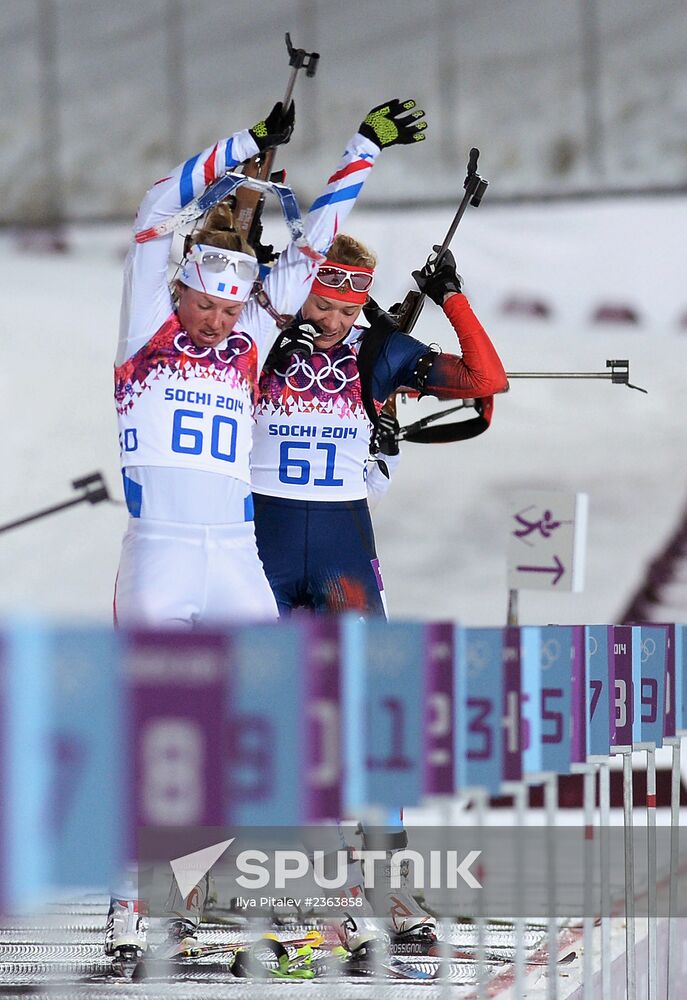 2014 Winter Olympics. Biathlon. Women. Sprint race