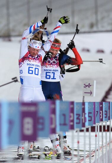 2014 Winter Olympics. Biathlon. Women. Sprint race