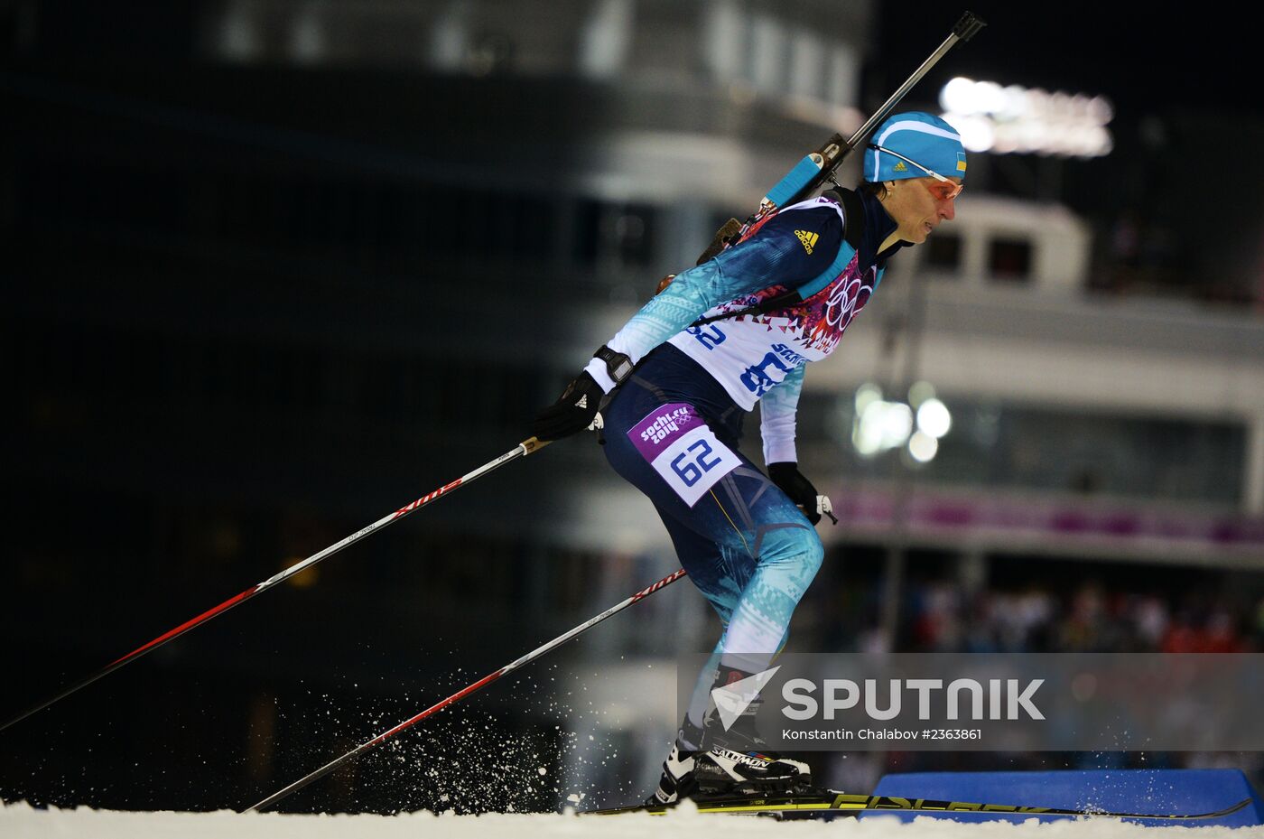 2014 Winter Olympics. Biathlon. Women. Sprint race