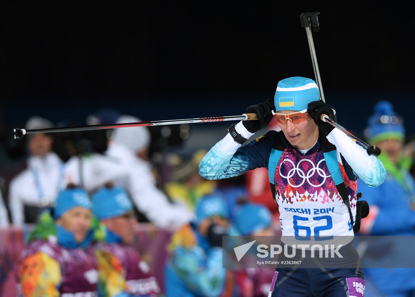 2014 Winter Olympics. Biathlon. Women. Sprint race