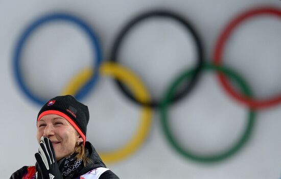 2014 Winter Olympics. Biathlon. Women. Sprint race