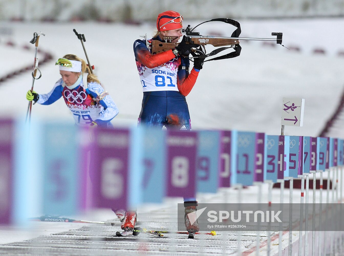 2014 Winter Olympics. Biathlon. Women. Sprint race