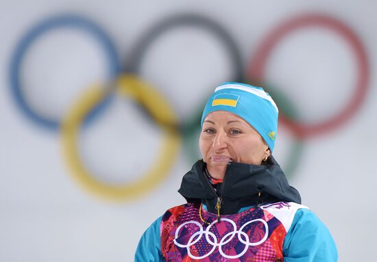 2014 Winter Olympics. Biathlon. Women. Sprint race